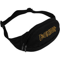 Поясная чёрная сумка "Бокс"