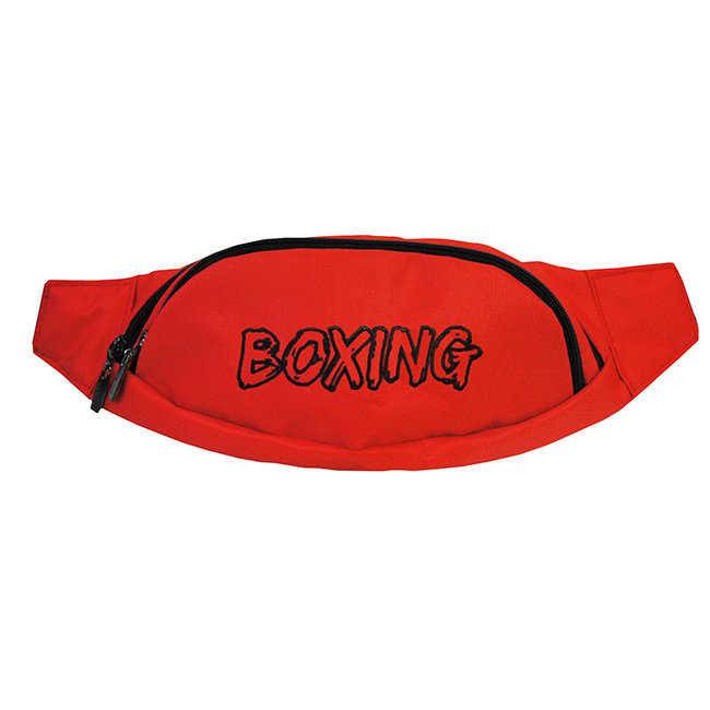 Поясная красная сумка "Бокс"