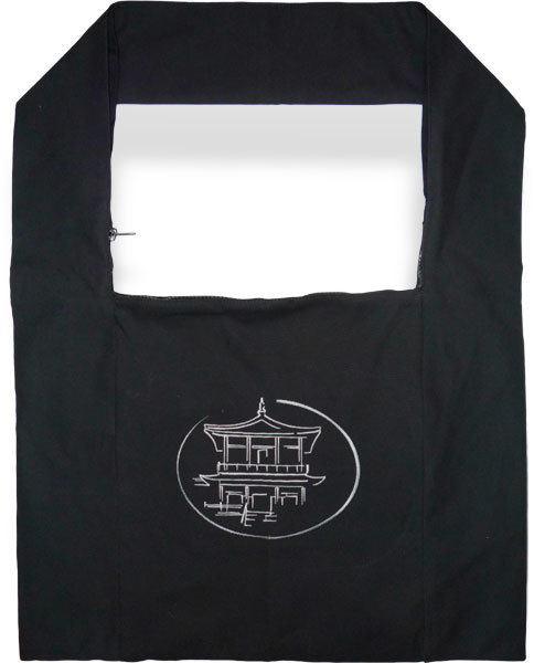 Сумка с вышивкой "Пагода" чёрная