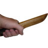 Нож тренировочный с оплёткой рукояти (дуб)