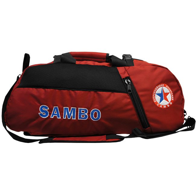 Сумка-рюкзак "Самбо" тёмно-красная 