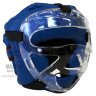 Шлем с пластиковой маской кожзам